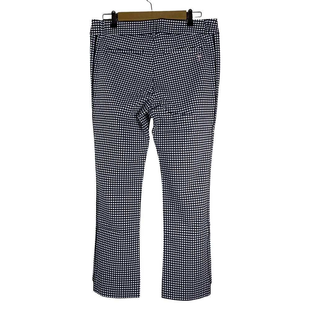 Golftini Womens Ankle Golf Pants Black White Gingham Water Repellent PAAKBWC L - Picture 6 of 10